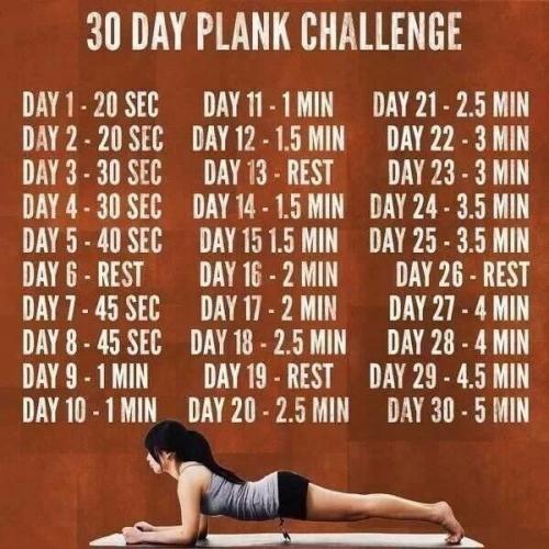 Программы упражнений на 30 дней. 02