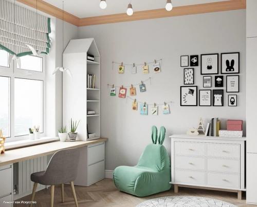 Как вам такой проект небольшой детской комнаты? 03