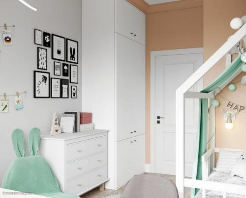 Как вам такой проект небольшой детской комнаты? 04