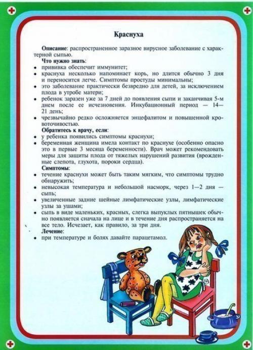 Памятка маме.  Детские болезни. 08