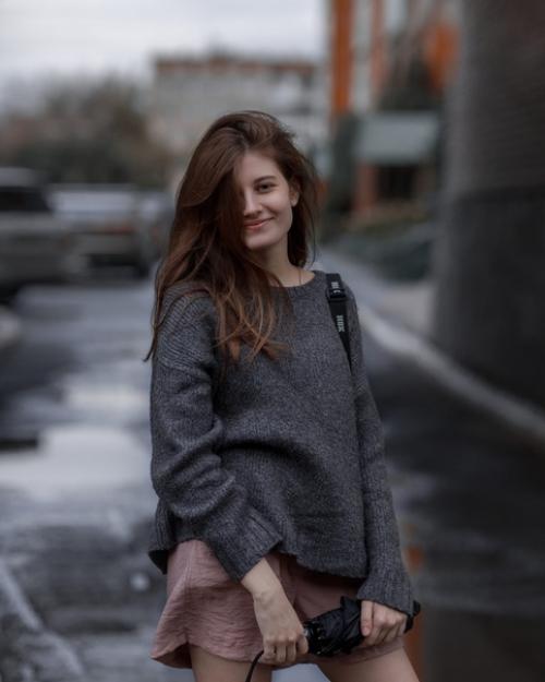 Встреча на улице и знакомство для портрета, спонтанная съемка и никакой подготовки. 01