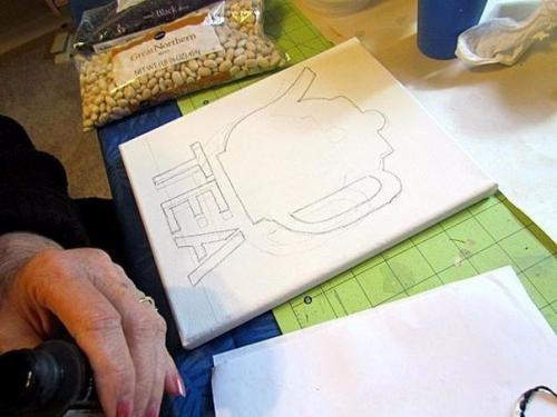 Мастер-класс - панно из фасоли. 02 Мастер-класс - панно из фасоли. 02