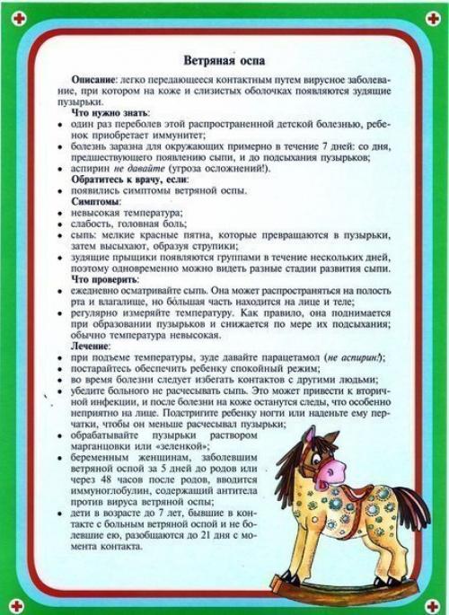 Памятка маме.  Детские болезни. 07