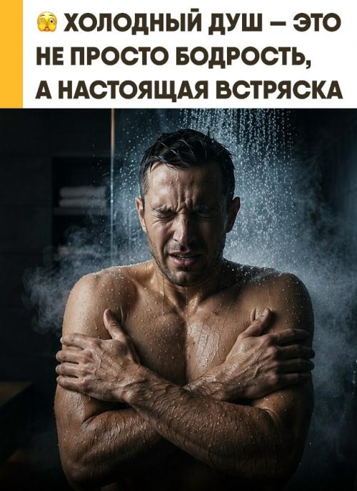 Холодный душ - это не просто способ проснуться быстро. 
