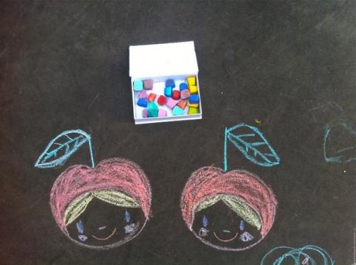 Мелки для асфальта своими руками. 08