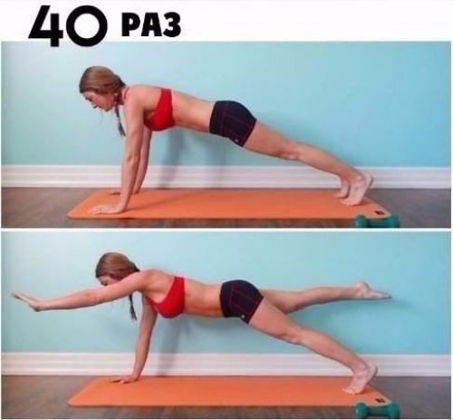 Жиросжигающая тренировка. Выполняй упражнения без перерыва, 3 круга! 01