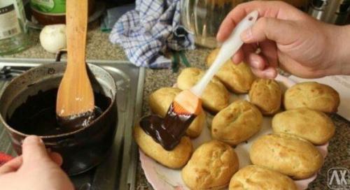 Самые вкусные домашние эклеры. 09