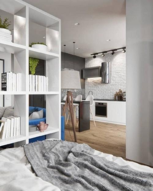 Однокомнатная квартира с яркими акцентами, 43, 5 кв. 04