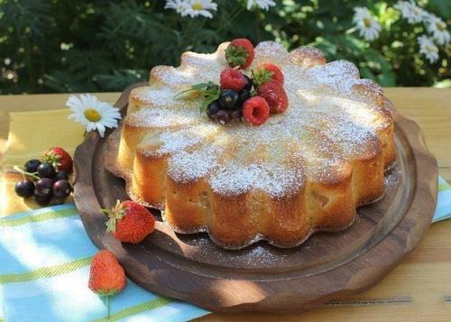 Заливной грушевый пирог. 04 Заливной грушевый пирог. 04