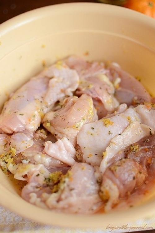 Курица с мандаринами. 03