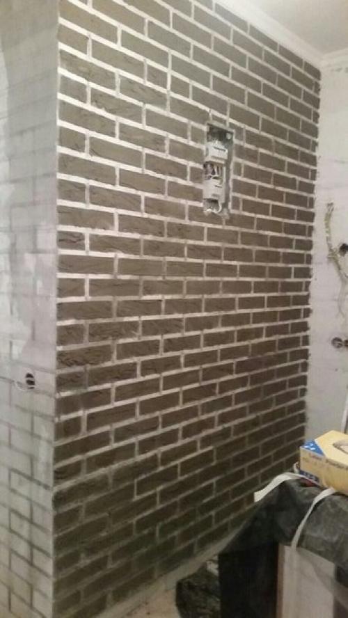 Имитация кирпичной стены своими руками. 02