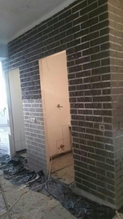 Имитация кирпичной стены своими руками. 03