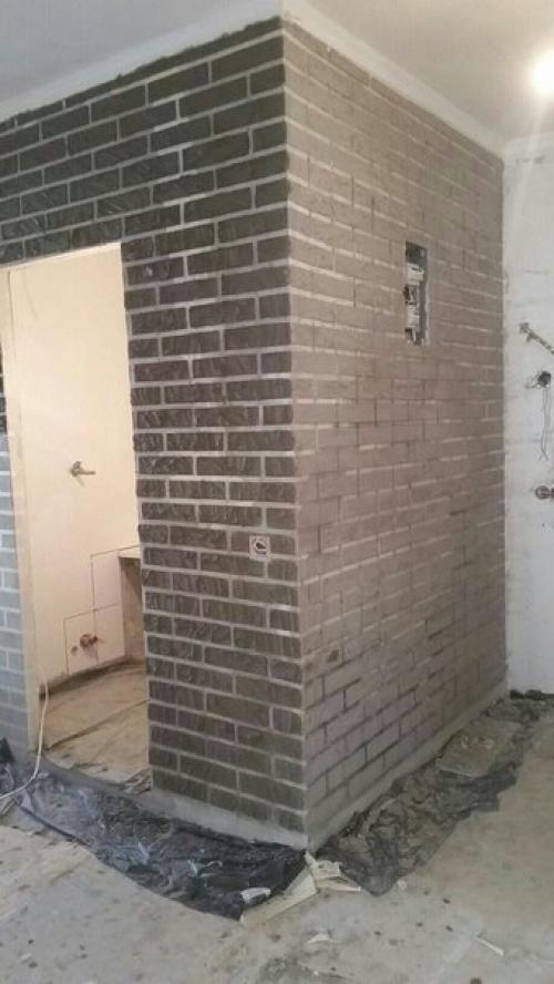 Имитация кирпичной стены своими руками. 04