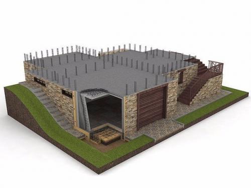 Особенности строительства цокольного этажа и подвала. 03