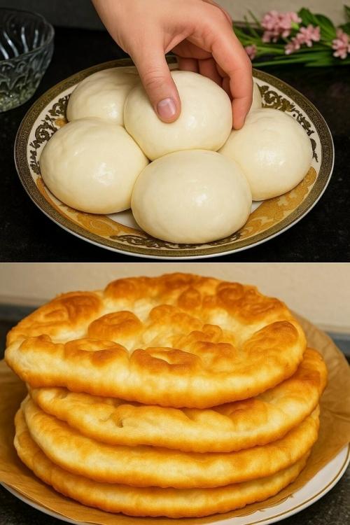 Эти keфирно - maйонезные лепёшки получаются пышными и нежными, без яиц и дрожжей - просто смешал, обжарил и к столу.  