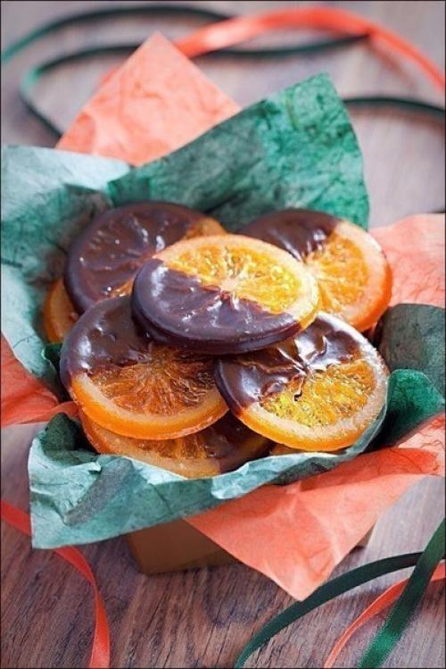 Карамелизованные апельсины в шоколаде. 05