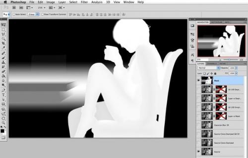 Пример размытия фона в Photoshop. 08
