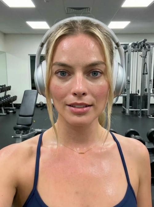 В свои 35-летняя Марго Робби впервые подверглась критике своей внешности в сети, после неудачной фотографии! 01