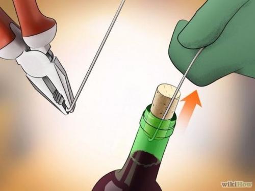 Как открыть бутылку вина без штопора! 05 Как открыть бутылку вина без штопора! 05