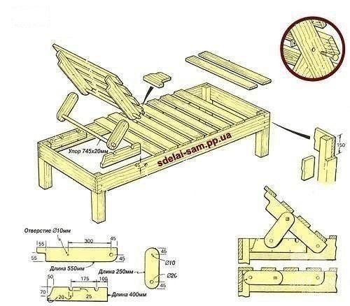 Схемы садовой мебели. 07