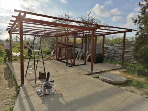 Навес для авто и хоз. 08