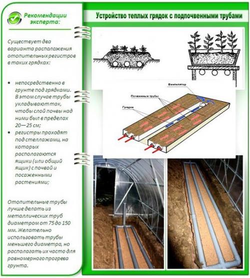 Тёплые грядки в теплицах - четыре самых популярных метода. 01