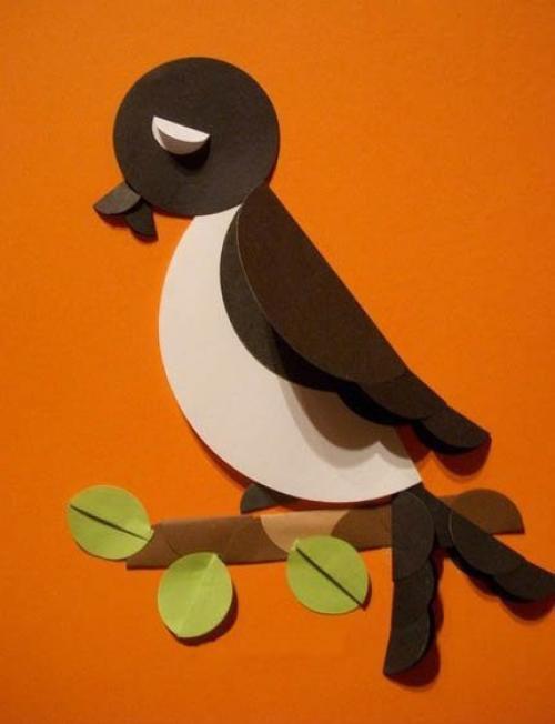 Аппликация из кружочков. 01