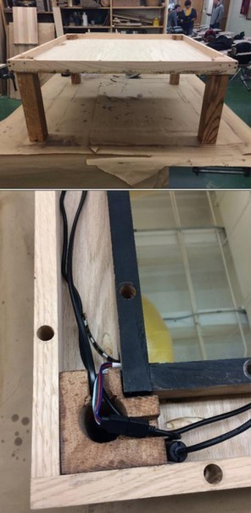 Стол с эффектом иллюзии глубины. 02