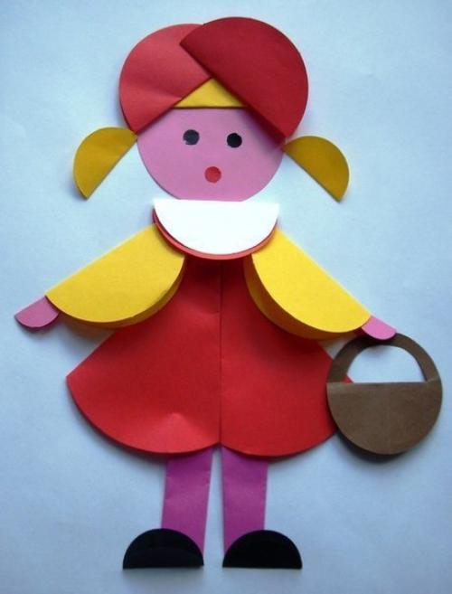 Аппликация из кружочков. 08