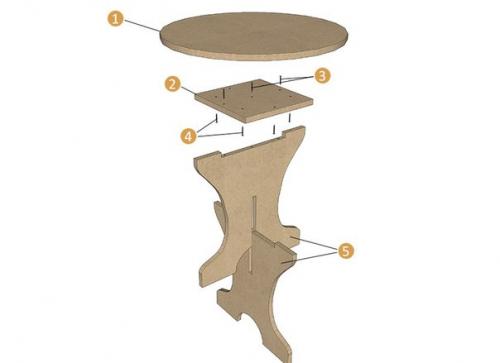 Мебель для дома своими руками: детский стол из дерева. 06