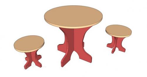 Мебель для дома своими руками: детский стол из дерева. 09
