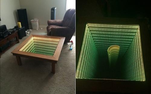 Стол с эффектом иллюзии глубины. 06