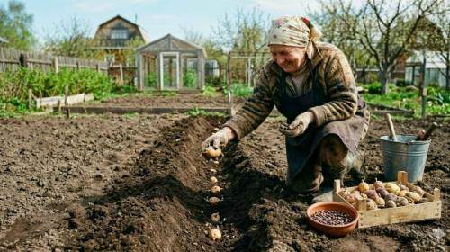 Соседи в шоке: зачем я кладу горох в каждую лунку с картофелем? 
