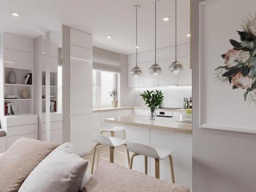 Кухня - гостиная.  Оцените такой светлый и просторный дизайн. 05