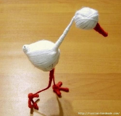 Мы мастерим аисты своими руками. 05