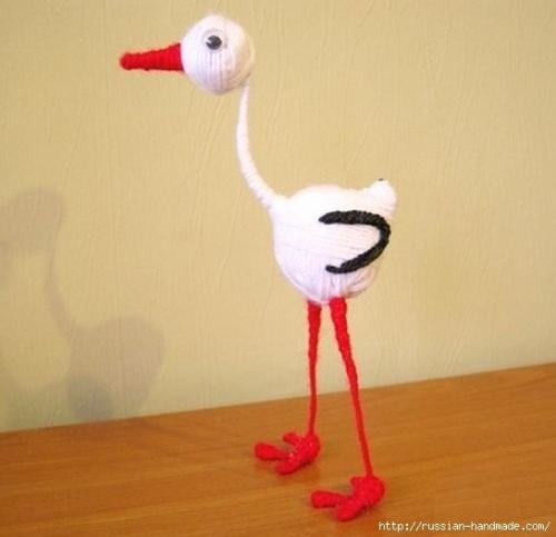 Мы мастерим аисты своими руками. 06