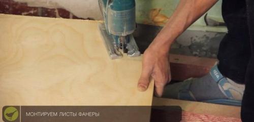 Пол из фанеры по лагам. 05