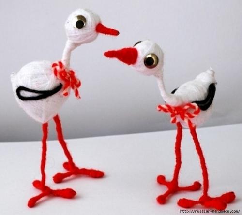 Мы мастерим аисты своими руками. 07