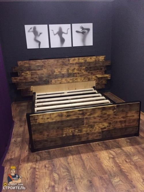 Все выкладывают свои труды, а чем я хуже) смастерил такую вот кровать. 04