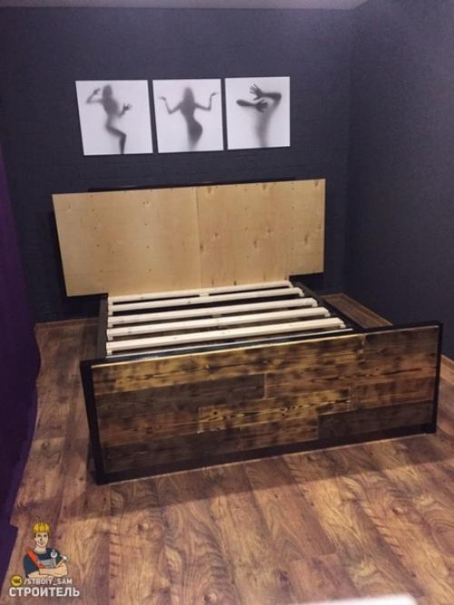 Все выкладывают свои труды, а чем я хуже) смастерил такую вот кровать. 03