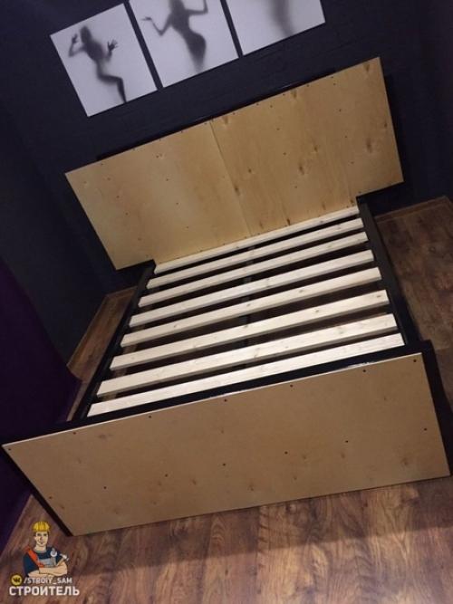 Все выкладывают свои труды, а чем я хуже) смастерил такую вот кровать. 02