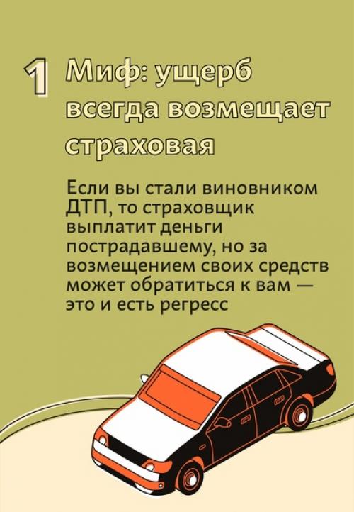 Регресс означает возврат суммы выплаты обратно страховщику. 01