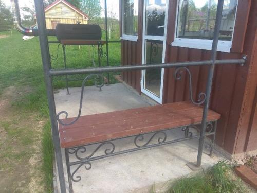 Мангал из газового баллона с добавлением элементов ковки. 01