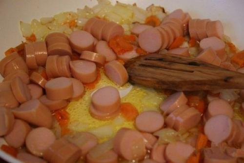 Быстрый суп с сосисками. 03 Быстрый суп с сосисками. 03