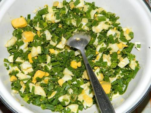 Пирог с яйцами и зеленым луком. 03