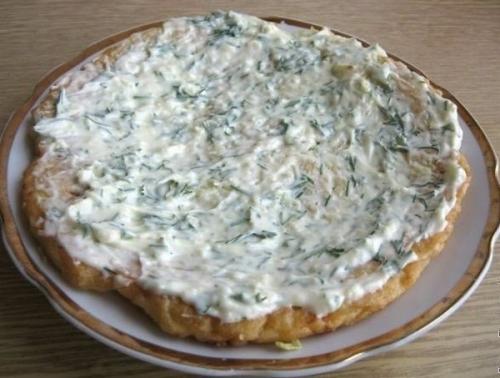 Закусочный торт из кабачков. 04