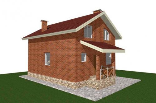 Проект дома из газоблока - общая площадь 130 кв. 02