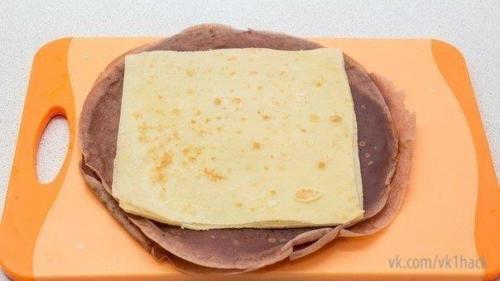 Сладкие роллы из блинов. 04