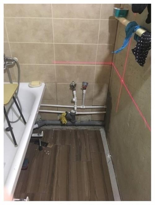 Подписчик поделился своим ремонтом в ванной, который сам делал впервые. 08