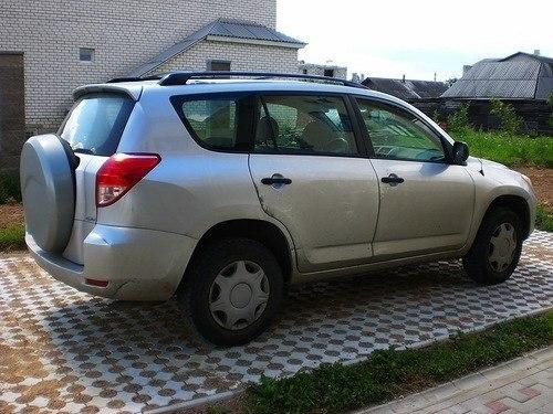 Парковка на даче. Парковка из щебня. 02 Парковка на даче. Парковка из щебня. 02